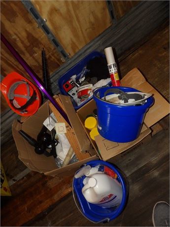 HARD HAT - CLEANING SUPPLIES - BUCKETS ETC