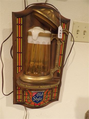 OLD STYLE BEER SIGN ( ELECTRIC )