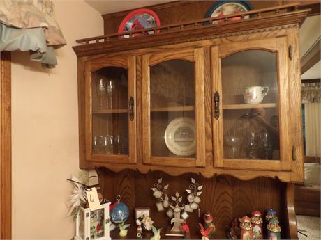 DINING ROOM HUTCH CLEAN OUT - GLASSWARE - COLLECTIBLES - PLUS MORE