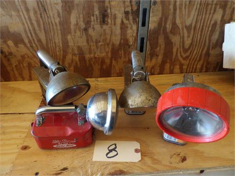 VINTAGE FLASH LIGHTS ( 4 TOTAL )