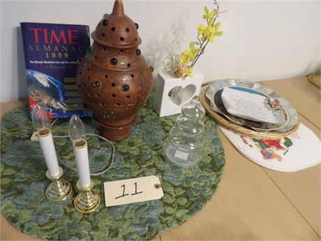 PLACEMATS - 1999 TIME ALMANAC - CHRISTMAS CANDY TREE PLUS MORE