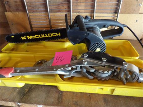 14" MCCULLOCH SAW ( ELECTRIC) - COME A LONG