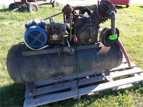 HORIZONTAL AIR COMPRESSOR ( WORKED WHEN REMOVED )