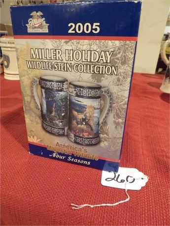 2005 MILLER HOLIDAY WILDLIFE STEIN