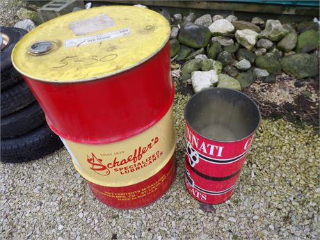 MISC OIL DRUM - GARBAGE CAN