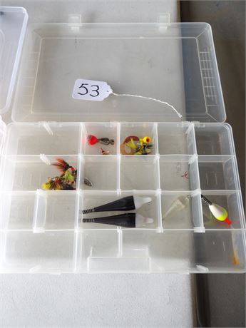 PLASTIC ORGANIZER W / FISHING LURES