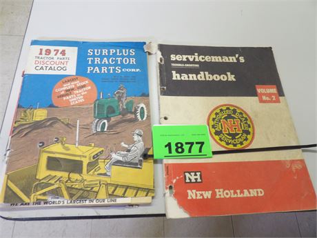 NEW HOLLAND SERVICE BOOK - 1974 TRACTOR PARTS DISCOUNT CATALOG