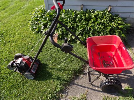 TROY BILT EDGER - LAWN SPREADER