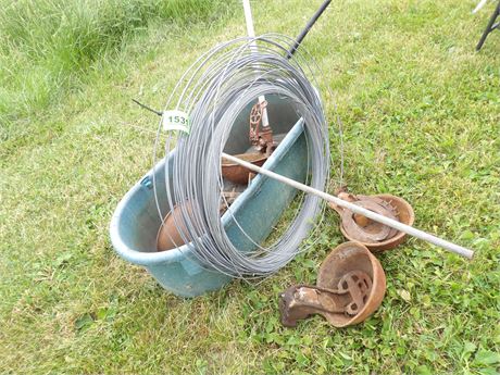 DRINKING CUPS - HORSE SHOES - HEAVY DUTY WIRE - WATER BASIN ETC