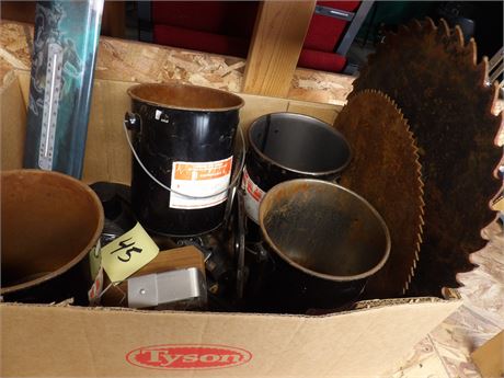 SAW BLADES - MINI STEEL PAILS ETC
