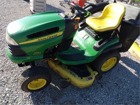 JOHN DEERE 155C AUTOMATIC RIDER W / BAGGER