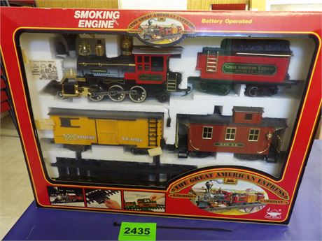 "THE GREAT AMERICAN EXPRESS" BATTERY OPERATED TRAIN & TRACKS