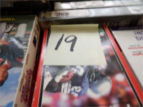 BOX FULL VHS MOVIES ETC