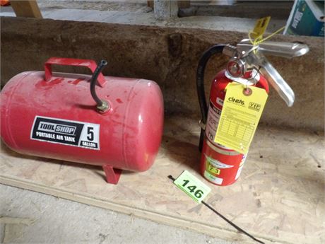 FIRE EXTINGUISHER - TOOL SHOP PORTABLE AIR TANK 5 GAL.