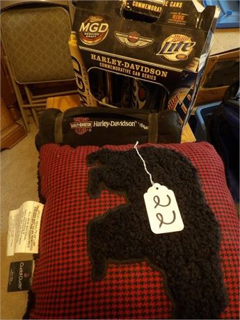 HARLEY DAVIDSON 24 OZ. UNOPENED BEER PLUS MORE