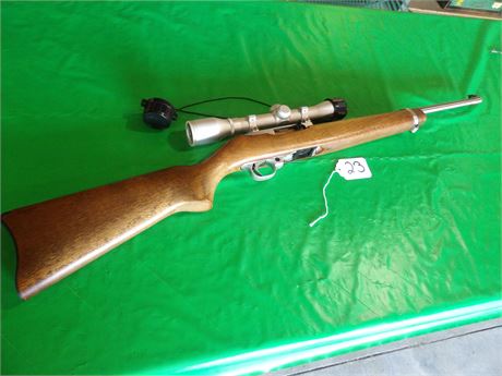 RUGER MODEL 10-22 .22L RIFLE-SEMI AUTOMATIC W / SIMMONS SCOPE