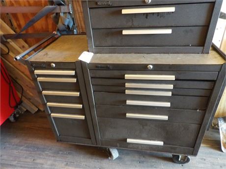 KENNEDY 3 PC. ROLL AROUND TOOL CABINET