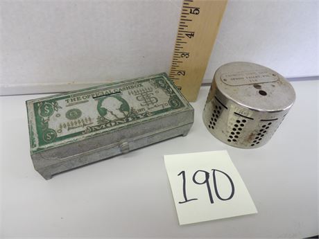 FARMERS STATE BANK - "OFFICIAL CASH BOX "  - ( TIN/METAL )