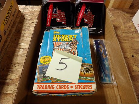 DESERT STORM TRADING CARDS ETC