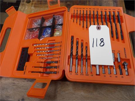 BLACK & DECKER DRILL BITS & ETC