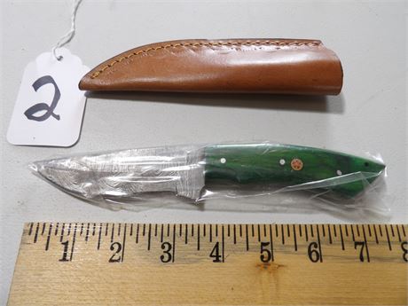 UNUSED 8" KNIFE ( GREEN )