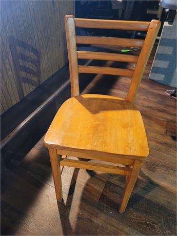 DINING TYPE WOOD CHAIRS ( SEE DESCRIPTION BELOW)