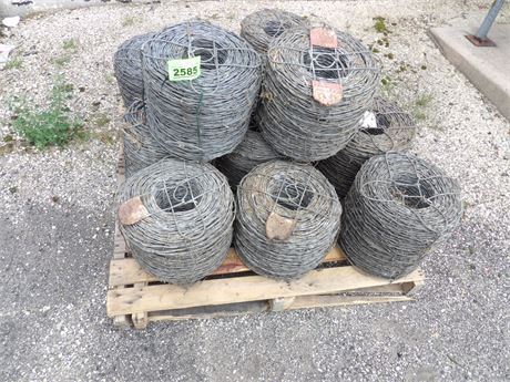 LARGE PILE BARBED WIRE