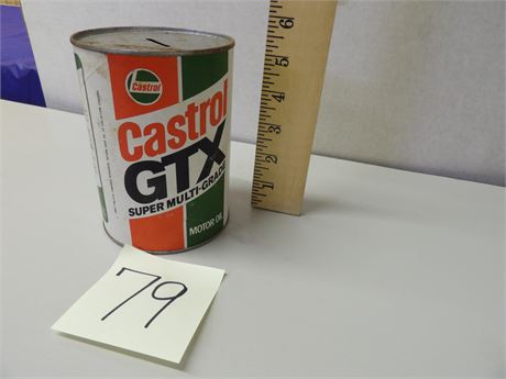 CASTROL GTX TIN COIN BANK