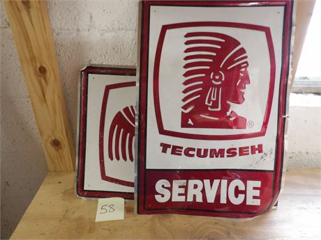 TECUMSEH SERVICE SIGNS