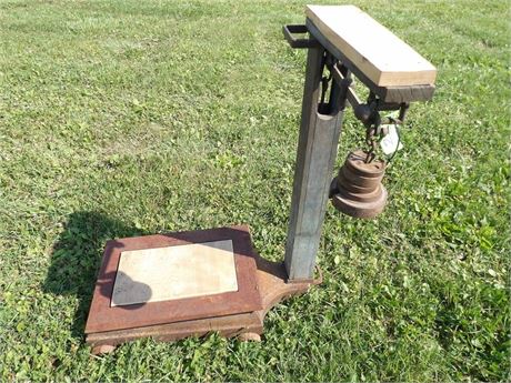 PLATFORM SCALE ( W / SOME WTS )