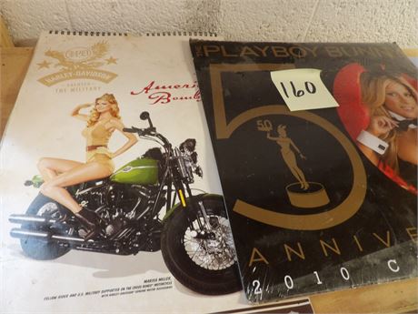 HARLEY DAVIDSON "SALUTE THE MILITARY "CALENDAR - PENTHOUSE & PLAYBOY CALENDAR