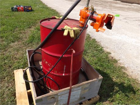 BARREL W / VEVOR ELECTRIC PUMP