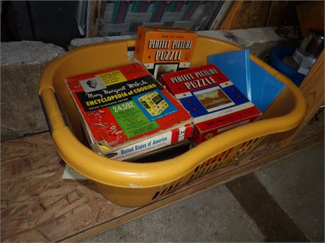 CLOTHES BASKET OF PUZZLES