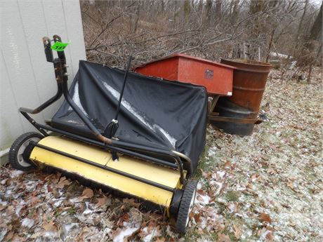 LAWN SWEEPER - YARD CART ETC