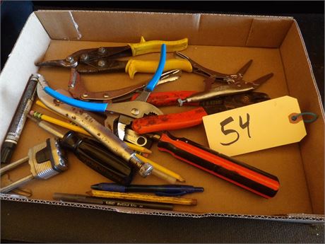 FLAT TOOLS - PLIERS - TIN SNIPS - ETC