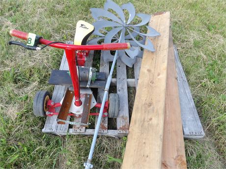 HOMEADE SCOOTER - OUTDOOR YARD ART - RAMPS