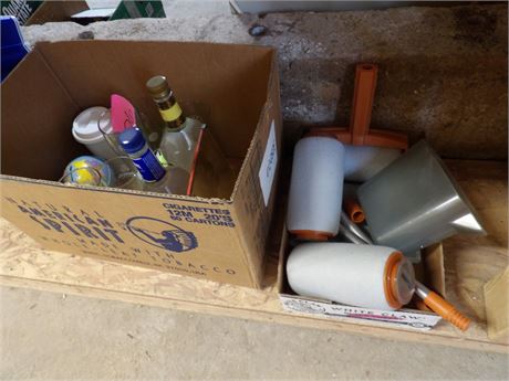 STORAGE CONTAINER - GLASSWARE - PAINT ROLLERS ETC