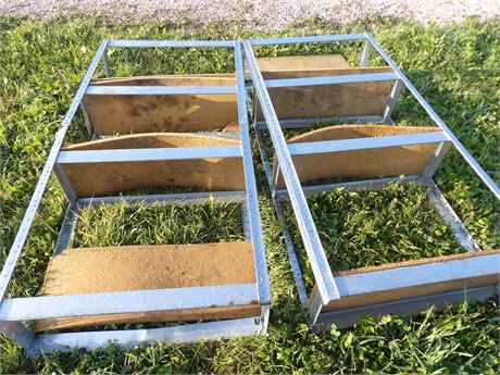 LIGHT WEIGHT SHELVING SECTIONS ( 2 TOTAL )