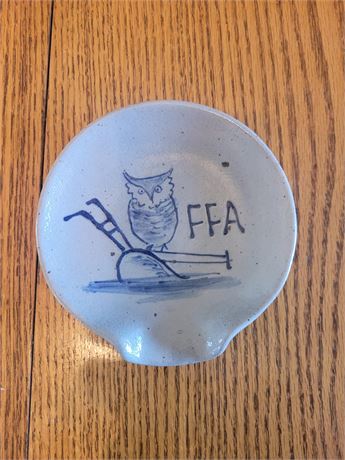 Rowe Pottery FFA Spoon Rest