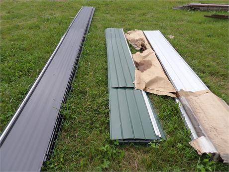 ASSORTMENT BUILDING TIN MATERIALS  - SOFFIT PLUS MORE ( COME LOOK )