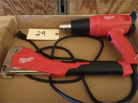 MILWAUKEE HEAT GUN - STAPLER