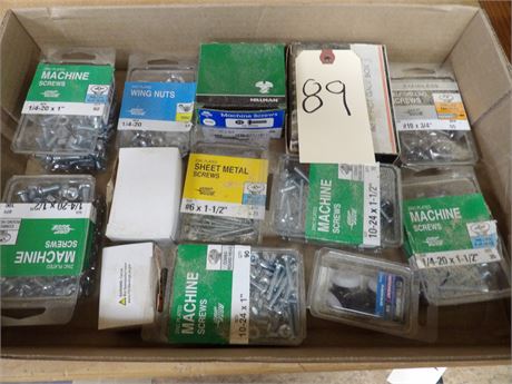 MACHINE SCREWS ETC