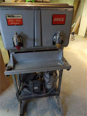 RICHARDSON ROOT BEER/COCA COLA DISPENSER