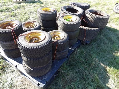 LARGE ASSORTMENT OF LAWN & GARDEN TIRES