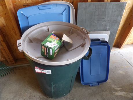 GARBAGE BIN - RUBBERMAID COVERS
