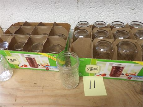 2 FLATS JELLY/JAM JARS ( NO LIDS )