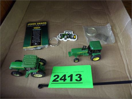 JD COLLECTOR CARDS - KEY CHAINS - MINI TRACTORS