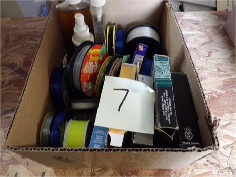 ASSORTMENT OF FISHING LINE ETC