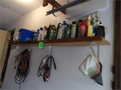 WALL CLEAN UP - EXTENSION CORDS - JUMPER CABLES ETC