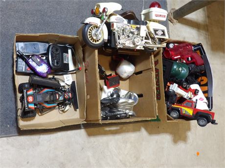 REMOTE CONTROL CARS - TRUCKS - POLICE MOTORCYCLE - PLUS MORE